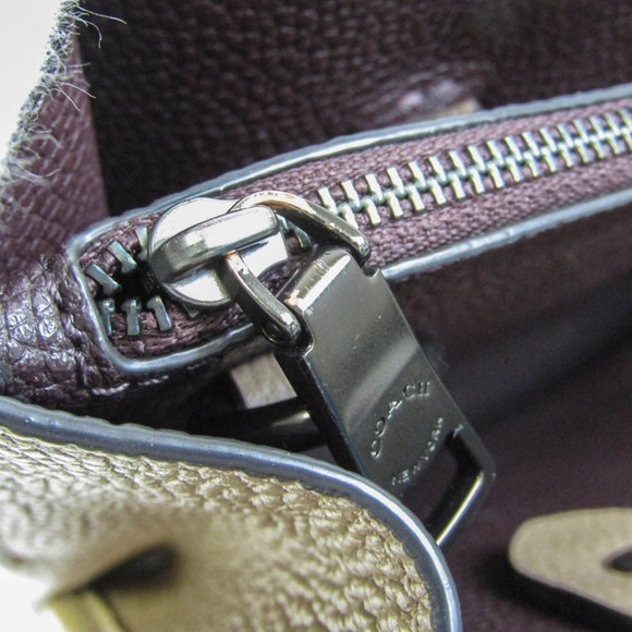 Coach Tyler Carryall C3768 Women's Leather Shoulder Bag,Tote Bag Beige - Picture 8 of 14